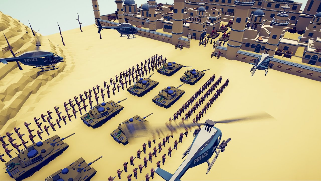 CAN 150x USA ARMY CLEAR REBELS CITY? - Totally Accurate Battle Simulator TABS