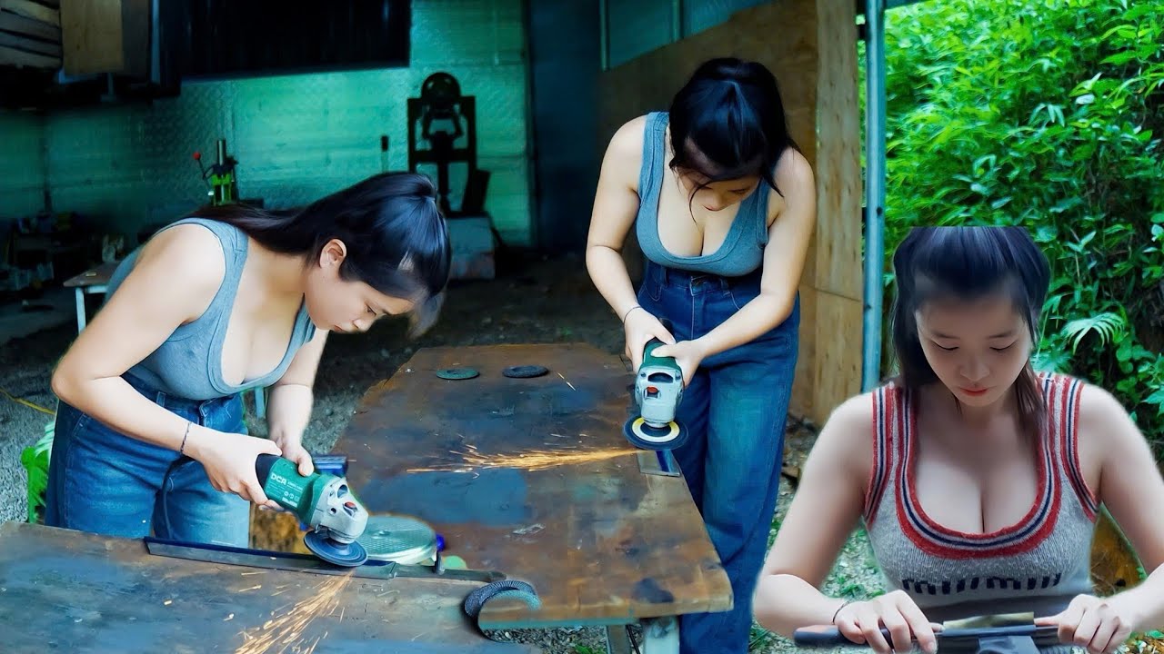 Forging a Chinese Dao from a Truck Axle – Made by a Girl! DIY