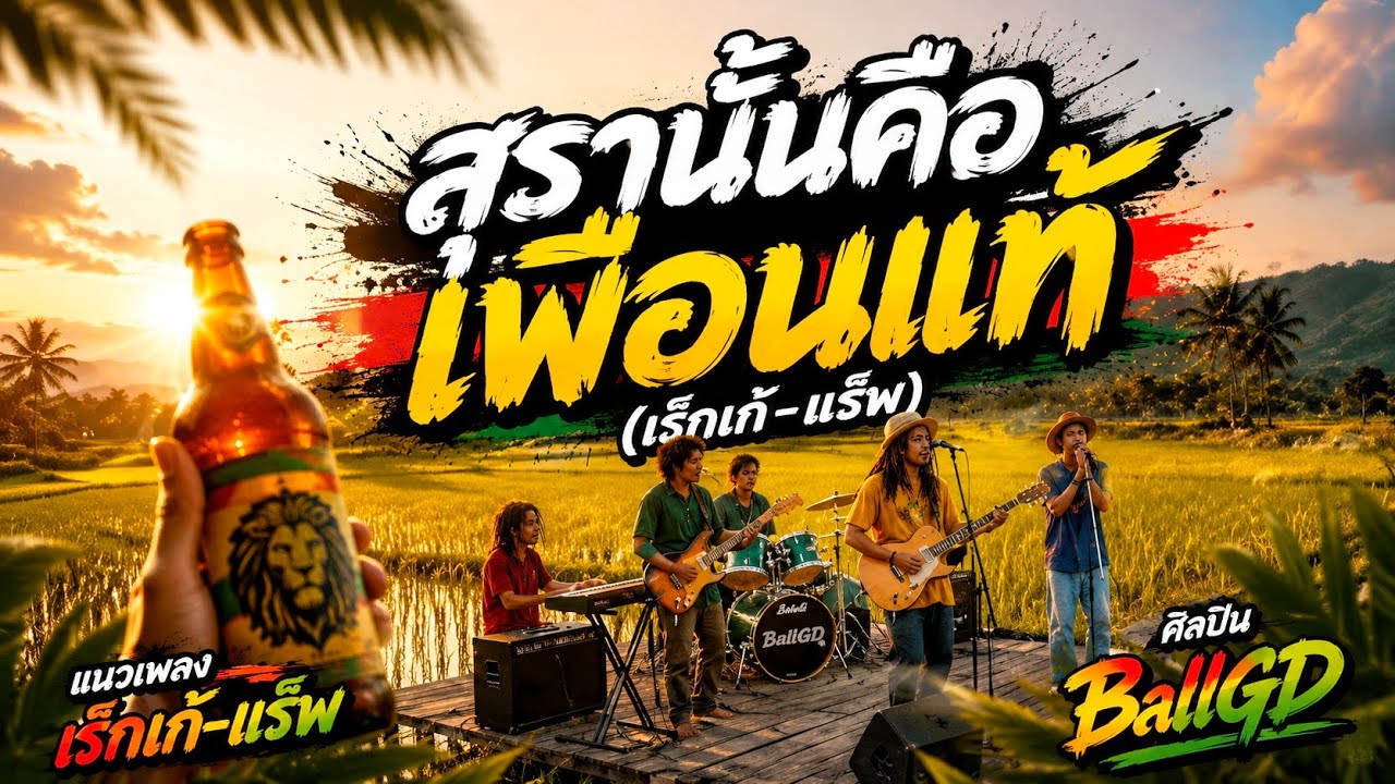 BallGD - สุรานั้นคือเพื่อนแท้ MV (เร็กเก้,Rap)