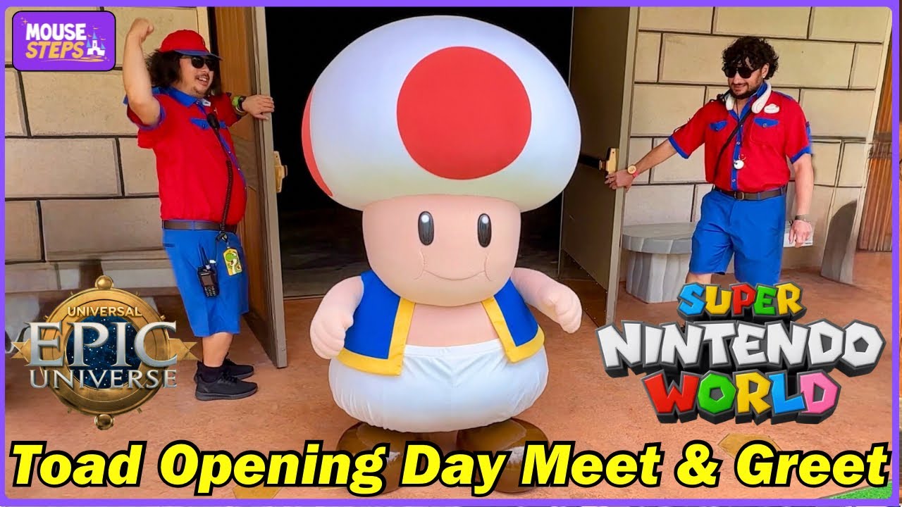 Toad Meet and Greet at Super Nintendo World - Universal Epic Universe