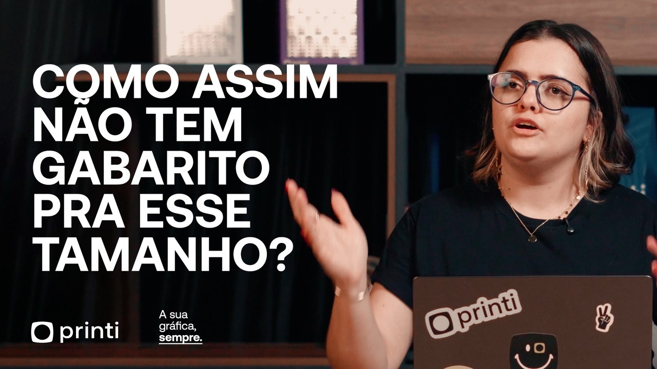 Tamanho personalizado na Printi: não tem gabarito no Canva, como fazer?