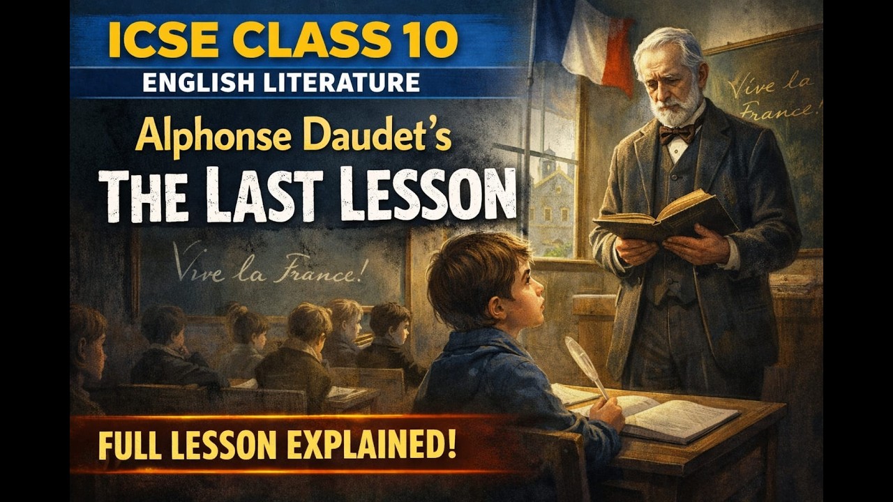 Последний урок — Альфонс Доде | ICSE, 10 класс | Краткое содержание