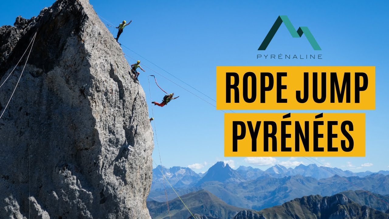 [Teaser] Ansabère, rope jump, highline et base jump by Pyrénaline