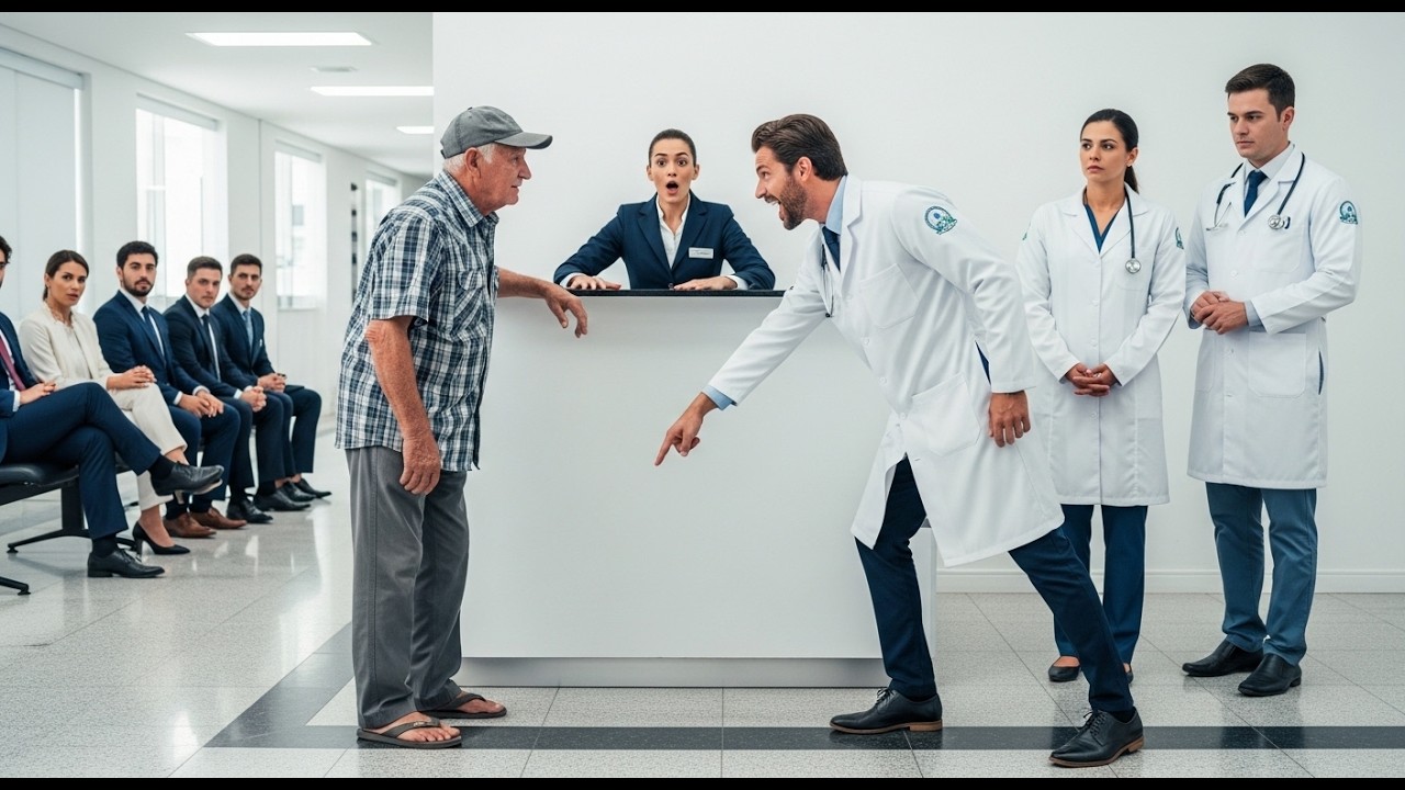 MÉDICO ARROGANTE HUMILHA UM SENHOR SIMPLES… E DESCOBRE QUE ELE ERA O PAI DO MAIOR...
