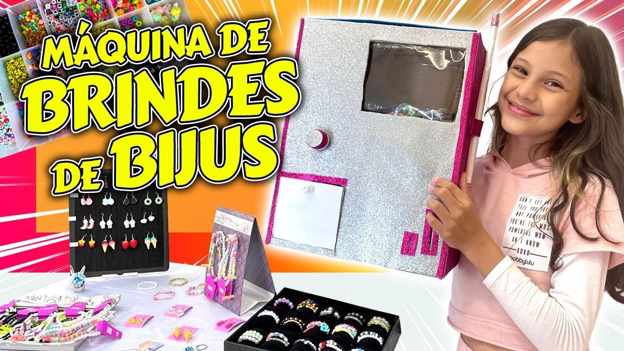 COMO FAZER UMA MÁQUINA DE BRINDES DE BIJUTERIAS - Dudinha Show