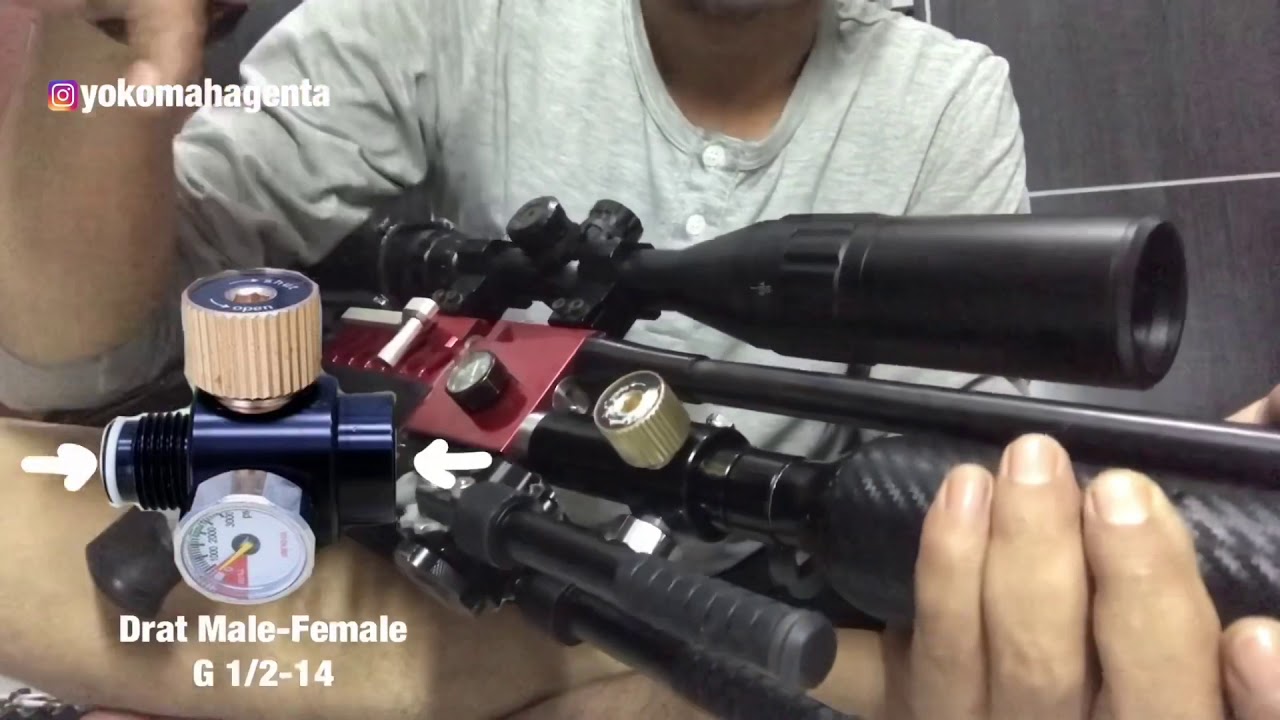 Setting regulator PCP dari luar dengan Adjustable Paintball Regulator (APR) #Pcp #Senapan #airRifle