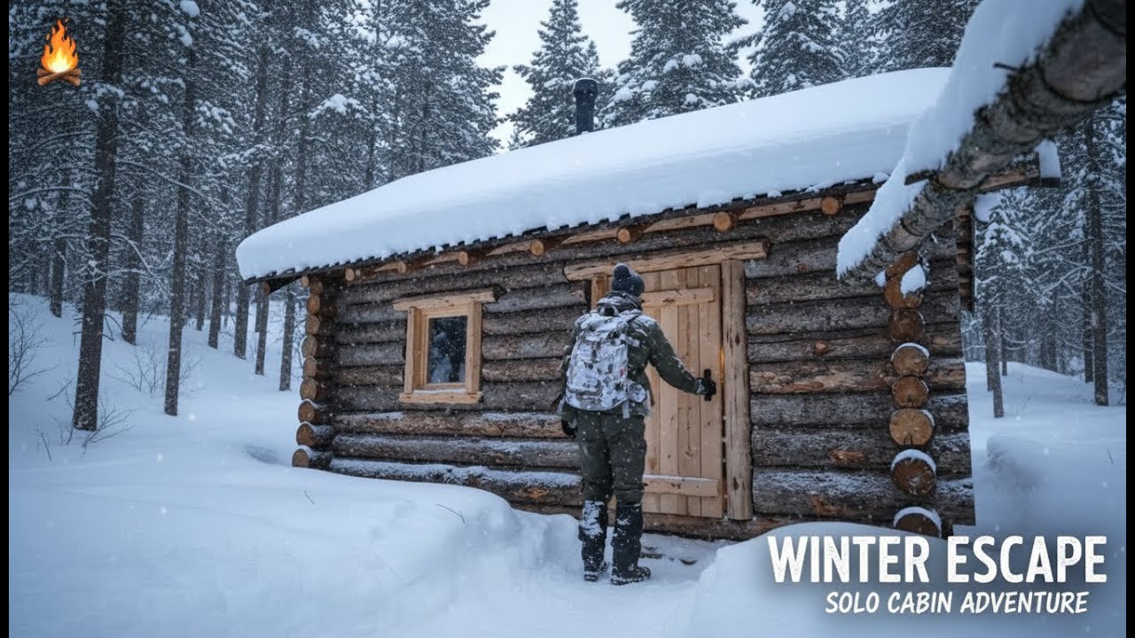 ❄️ Survival in the Snow: Solo Cabin Adventure Experience