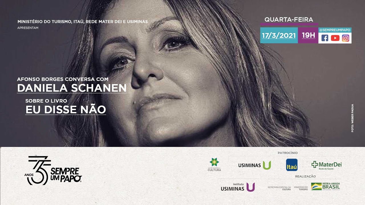 #SempreUmPapoEmCasa com Daniela Schanen