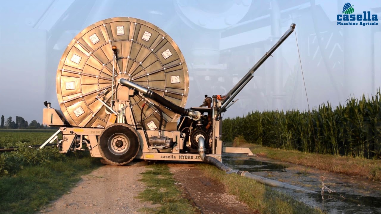 Casella Hose reels Irrigation - tomato - Irrigazione pomodoro con irrigatore Casella