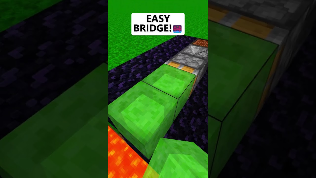 🌉Minecraft How To Make a Moving BRIDGE! (NUNCA MUDA?) #shorts #minecraft