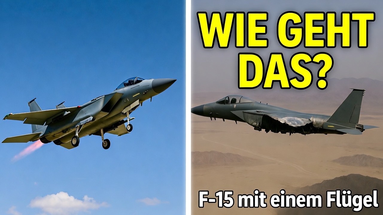 Unglaubliche F‑15‑Notlandung: Fast der ganze Flügel fehlt