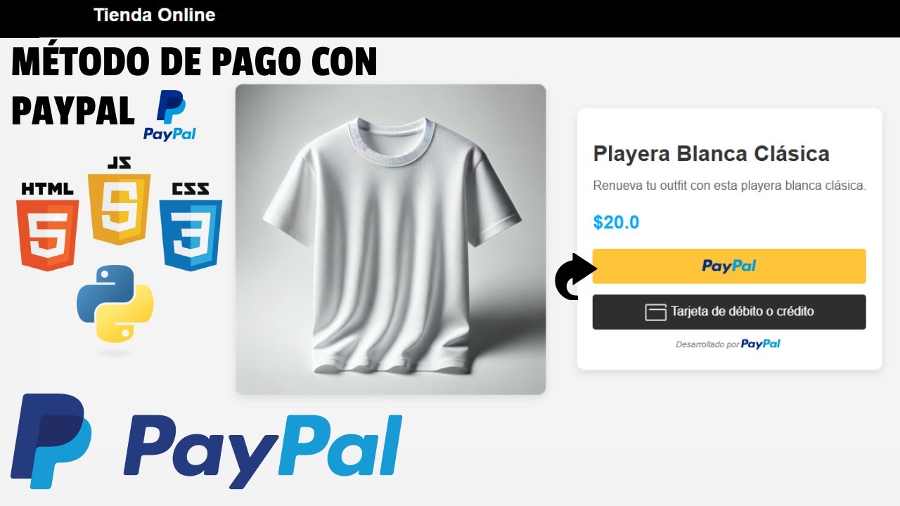 PASARELA DE PAGO PAYPAL PARA TU PÁGINA WEB | TIENDA ONLINE