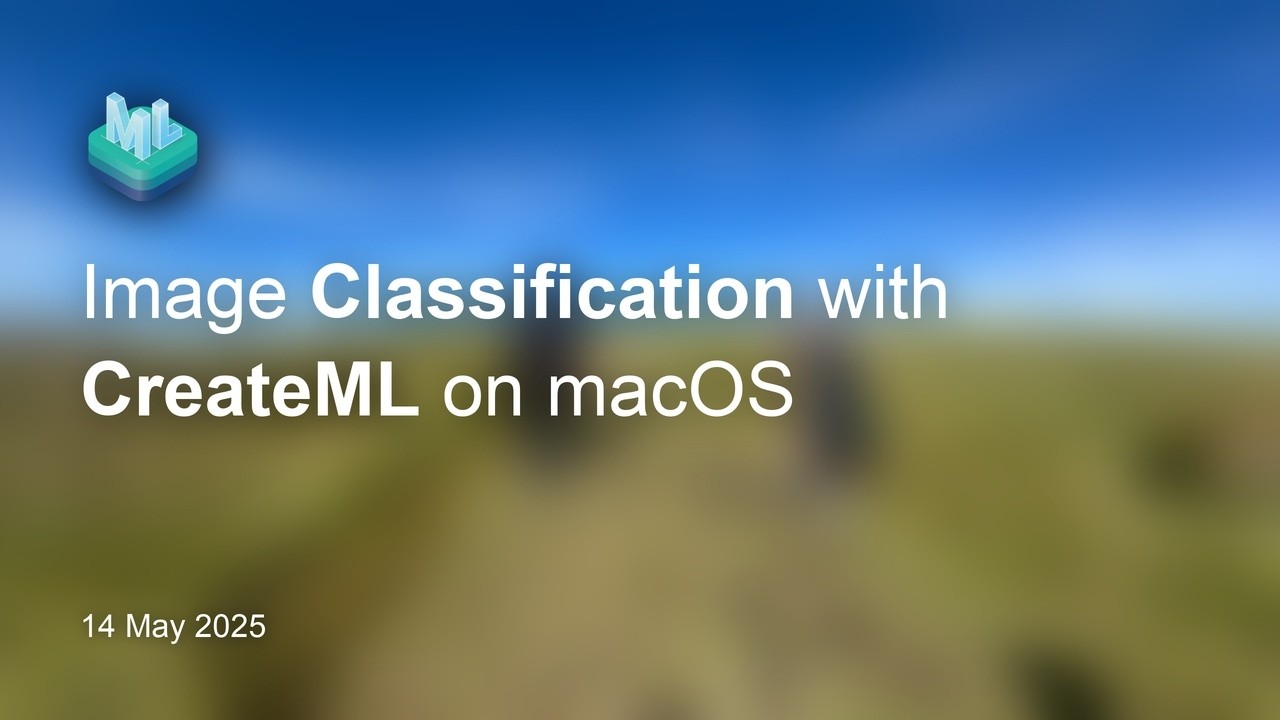 How to use Create ML to create custom Image Classifiers