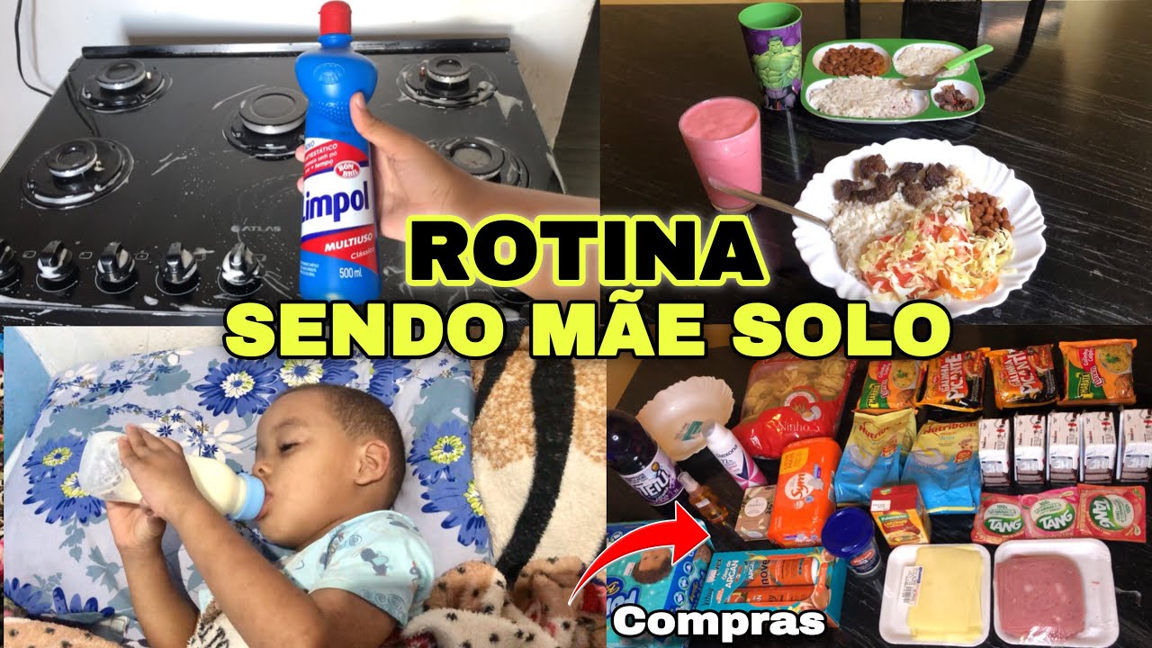 SENDO MÃE SOLO - MOSTREI MINHA ROTINA COM BEBÊ SOZINHA (mãe aos 13)