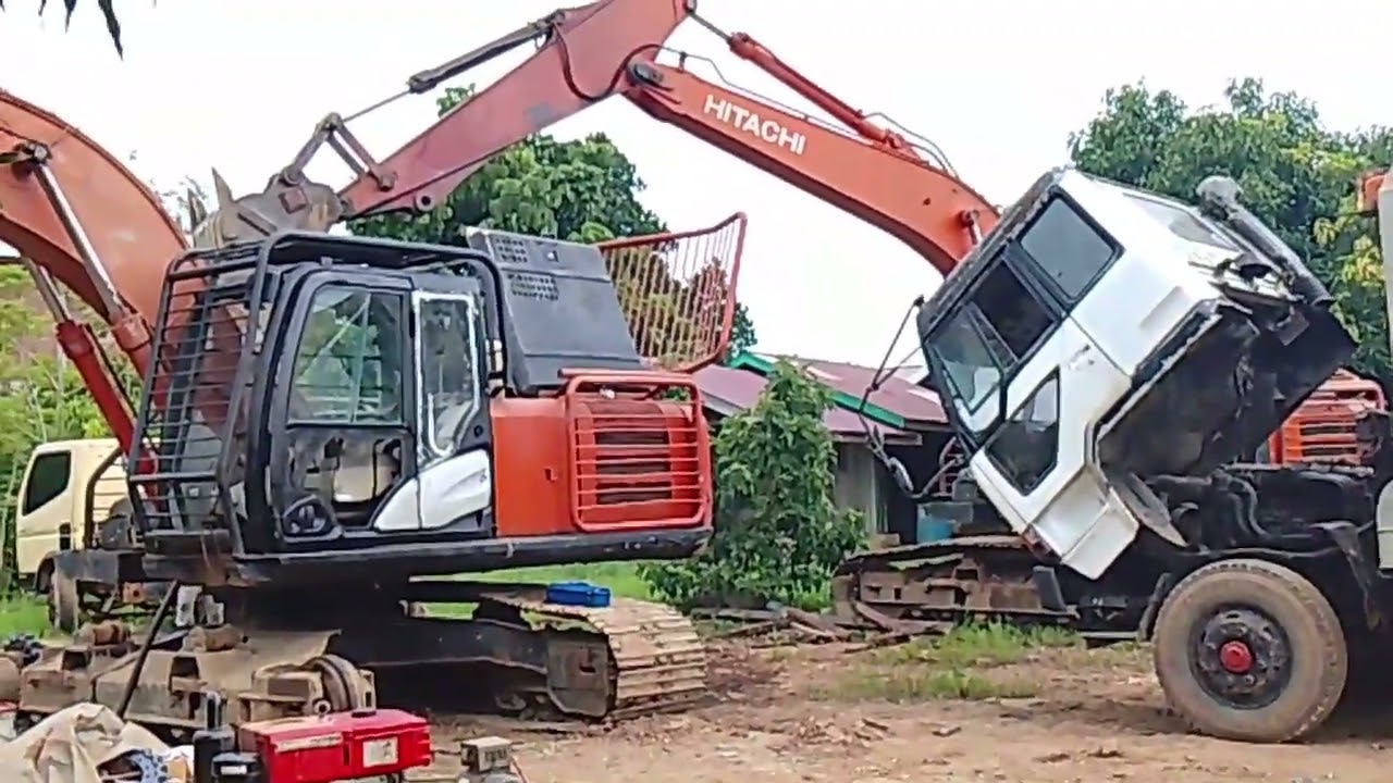 HITACHI !!! Excavator Renovasi and Test Treck !!!