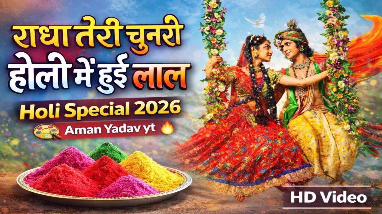 राधा तेरी चुनरी होली में हुई लाल | Holi Special 2026 🎨🔥 | Aman Yadav #video #holi2026 #radheradhe