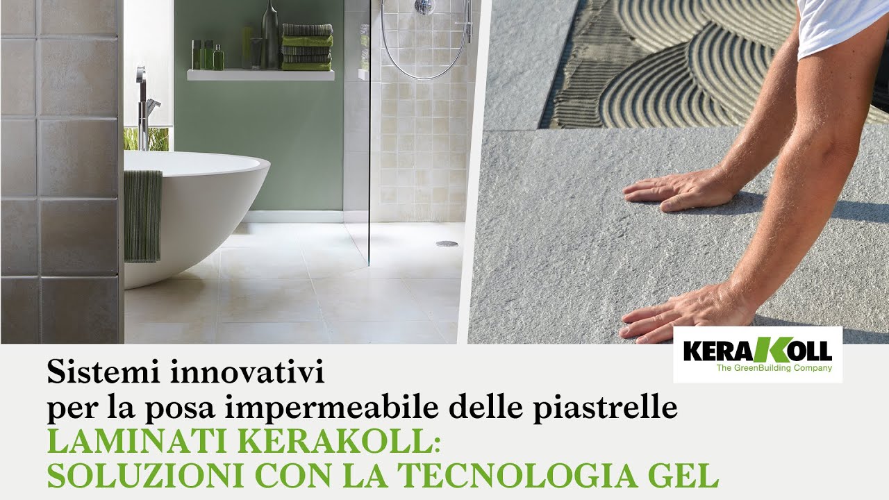 Sistemi innovativi per la posa impermeabile delle piastrelle
