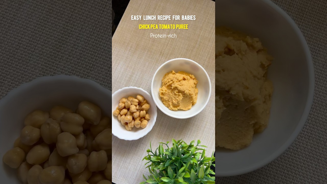 Chickpea puree for Babies #chickpeas #chickpeasrecipe #babyfoodidea #babyfoodrecipe #babyfoodtips