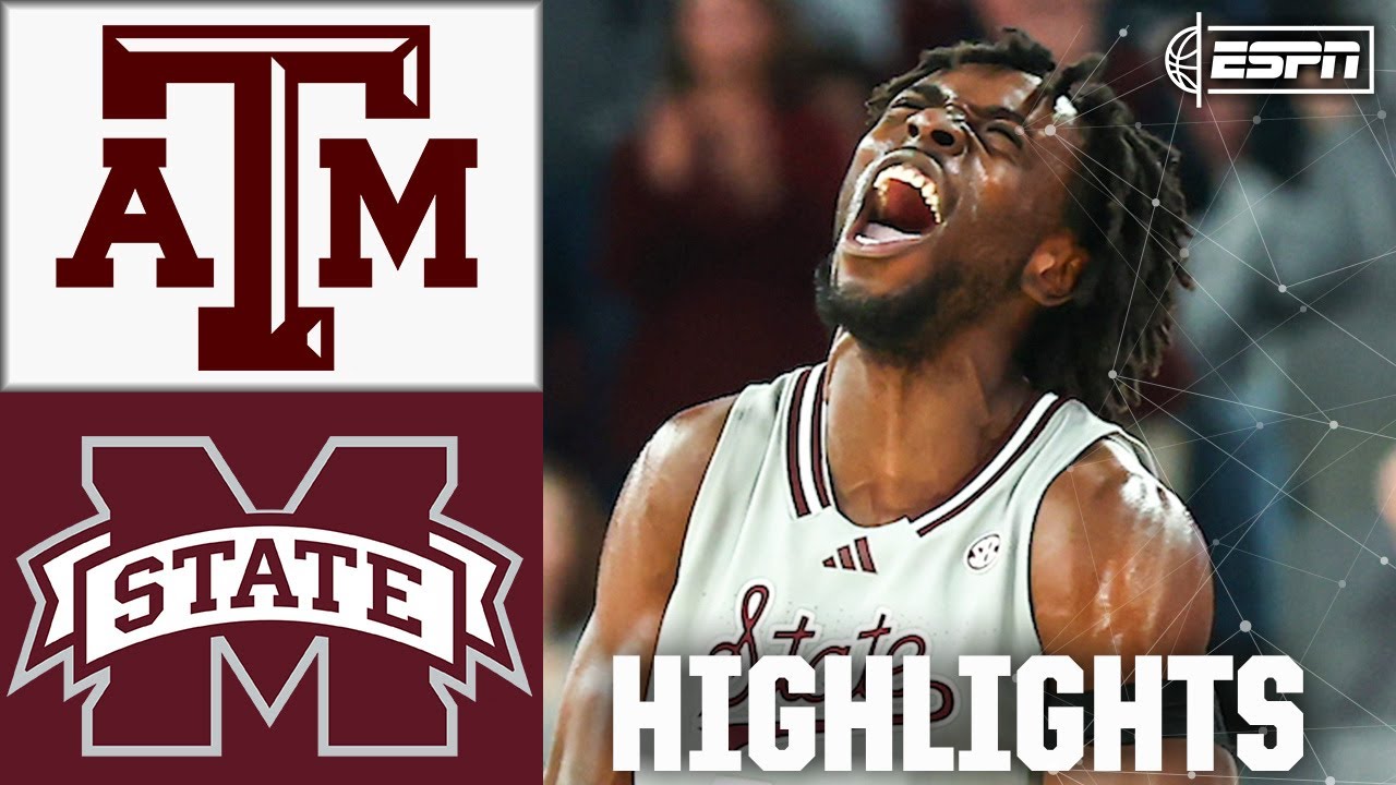 Texas A&M Aggies vs. Mississippi State Bulldogs | Full Game Highlights | ESPN College Basketball