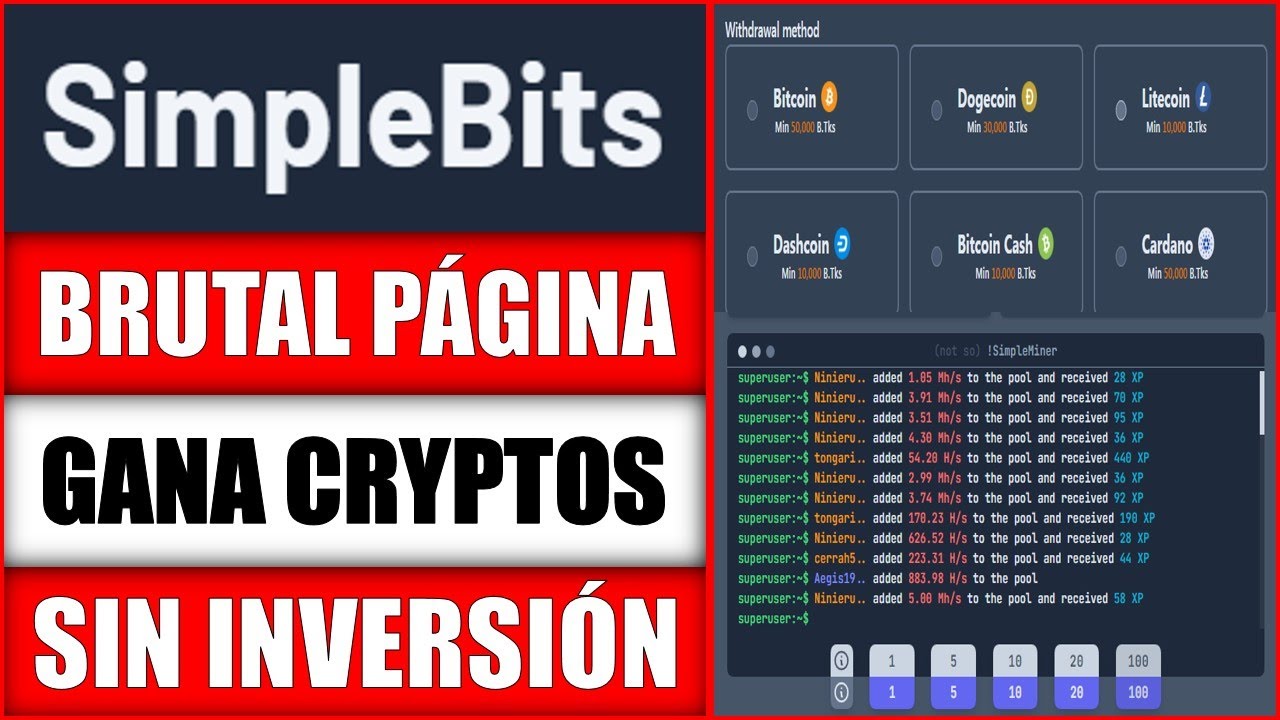 SIMPLEBITS SI PAGA COMO FUNCIONA + TRUCOS Y ESTRATEGIA 2022 | GANA CRYPTOS SIN INVERSION MINING PTC