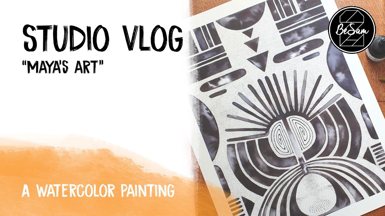 How to use the wet in wet technique - a watercolor painting