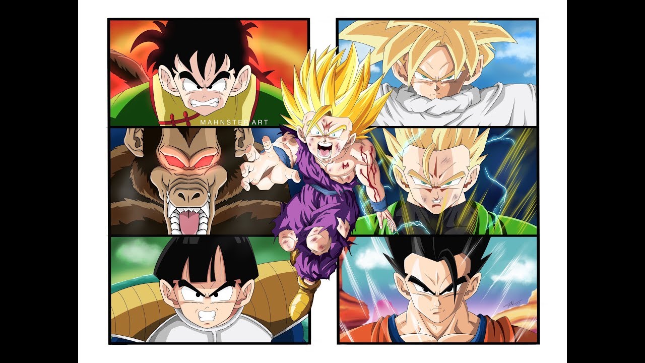 Drawing THE EVOLUTION OF GOHAN | Dragon Ball Z