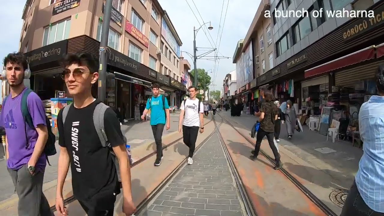 P.O.V Wonderful !!! Nostalgic Tram Bursa, Turkey, Walking Tour 😍🥰😍