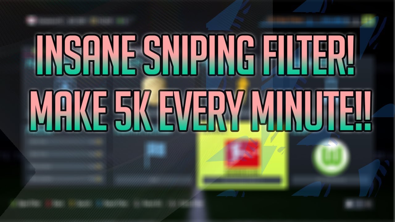 MAKE 20K COINS IN 5 MINUTES!!! INSANE EASY SNIPING FILTER! SNIPE 4 PLAYERS IN ONE METHOD ON FIFA 22!
