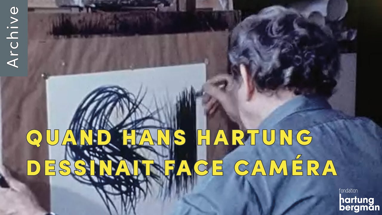 QUAND HANS HARTUNG DESSINAIT FACE CAMÉRA – Archives d'artistes