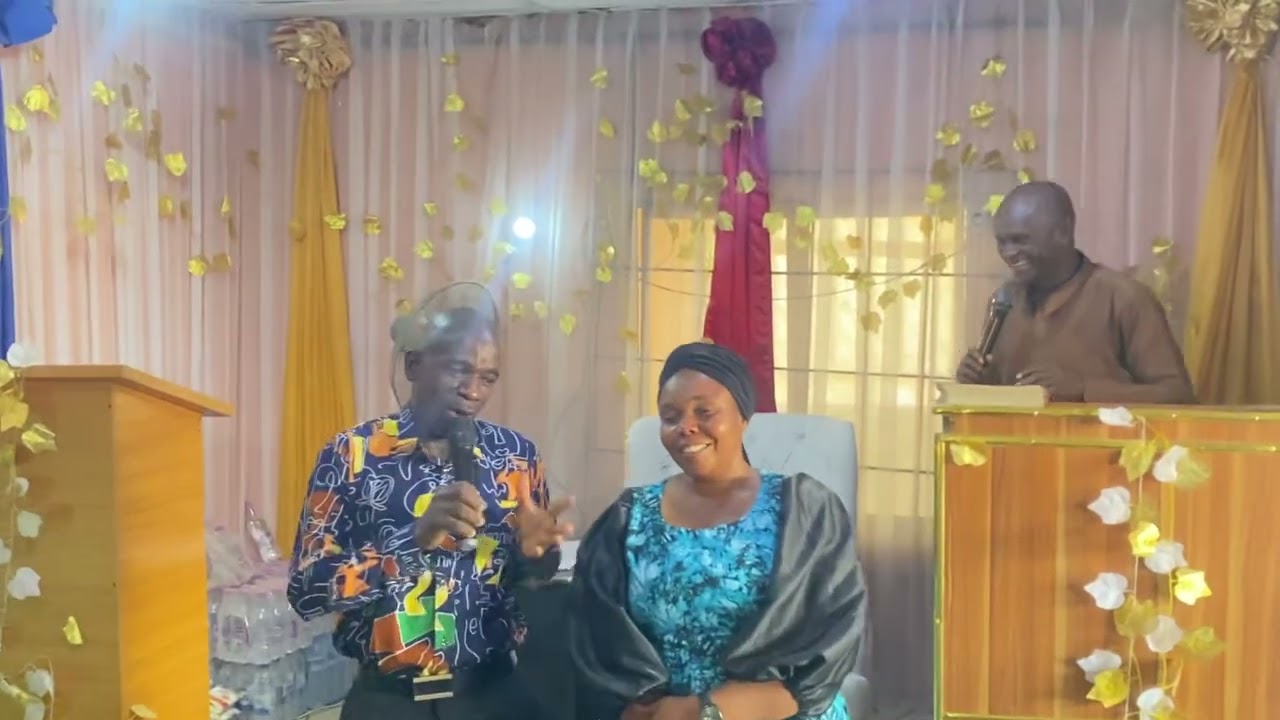 Testimony  :- He is thanking God, on how ￼God has delivered his wife from the spirit Of death. ￼