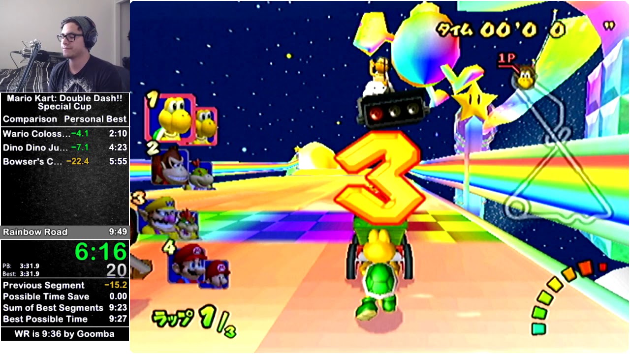 [WR] Mario Kart: Double Dash!! Special Cup Speedrun in 9:21