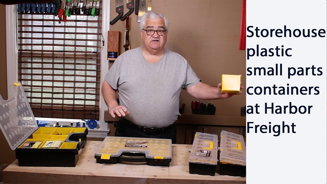 Harbor Freight Storehouse plastic containers. I test them out for shop use.