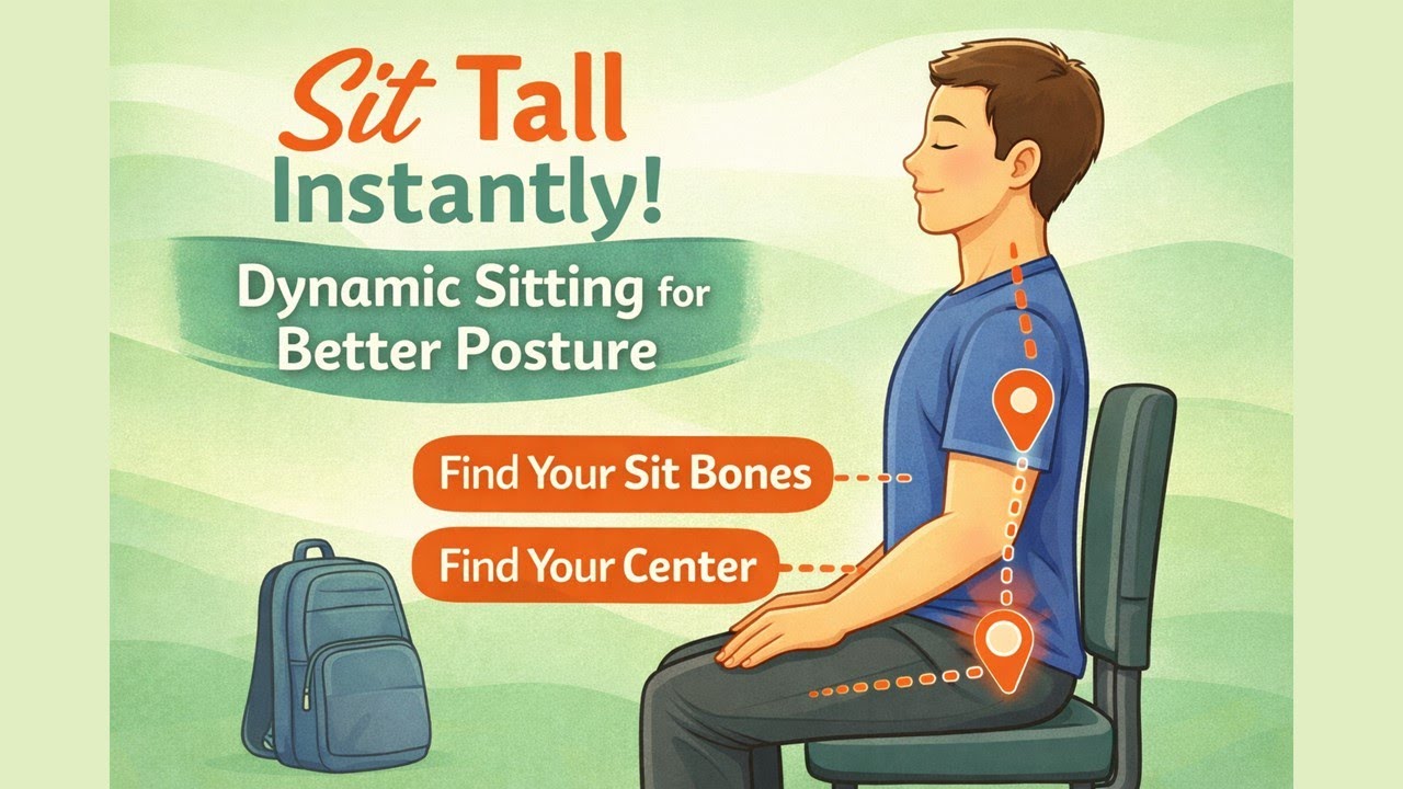 15-Min Dynamic Sitting for Better Posture | Desk Yoga Break