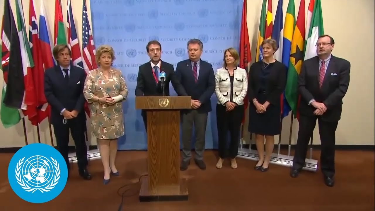 Security Council Members on Ukraine - Joint Security Council Media Stakeout | United Nations