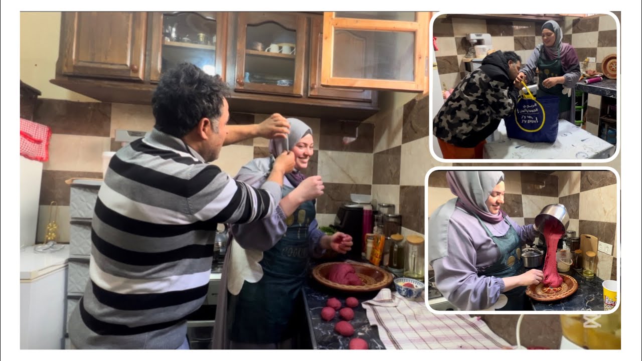 روينة في الكوزينة مع حسن 🤦🏼‍♀️لي كنديرها مكتعجبوش😤ولاكن نتيجة ديال لعجينة صدماتو 🤩