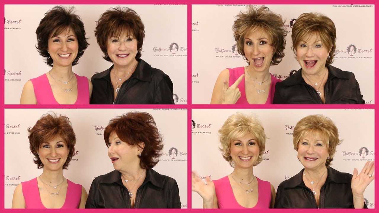 Sunset Wig- Shown in Each Color (Official Godiva's Secret Wigs Video)