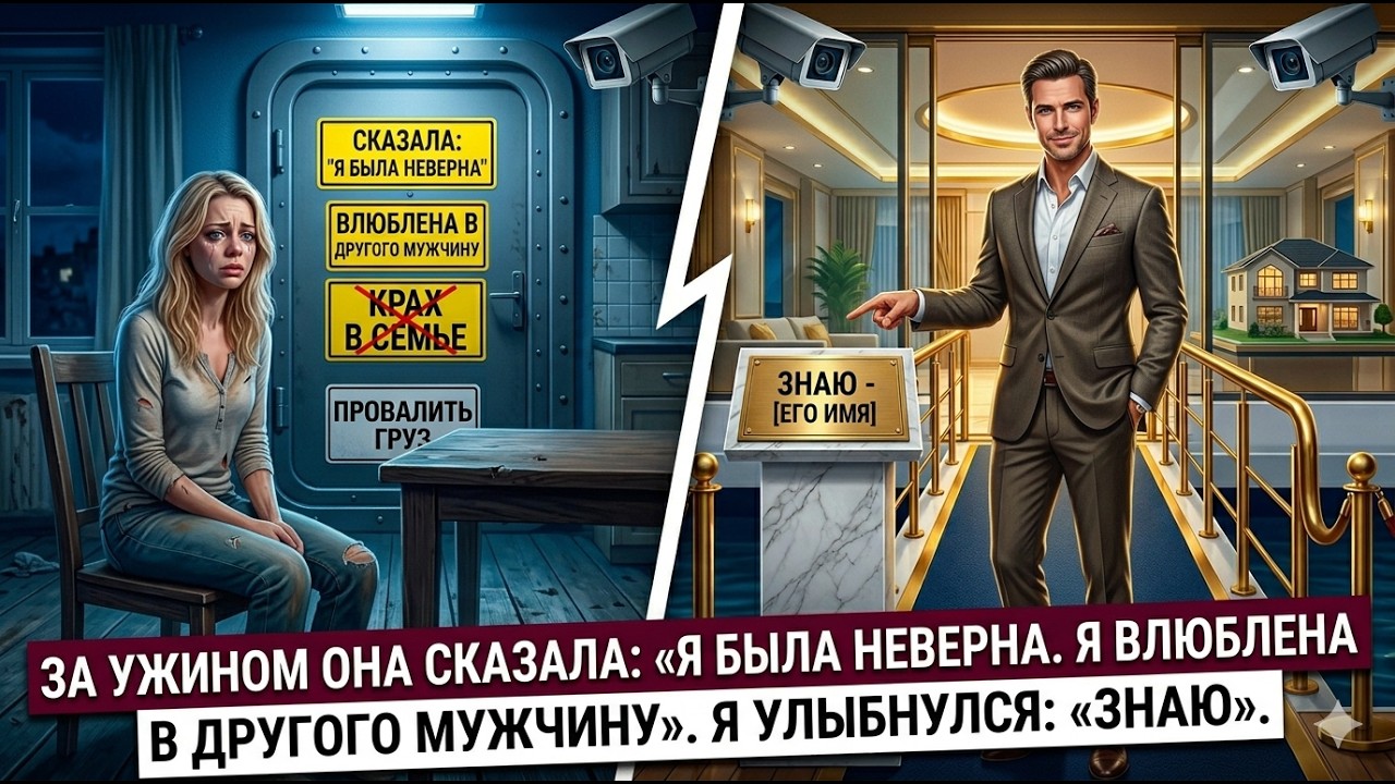 За ужином она сказала: «Я была неверна. Я влюблена в другого мужчину». Я улыбнулся: «Знаю».