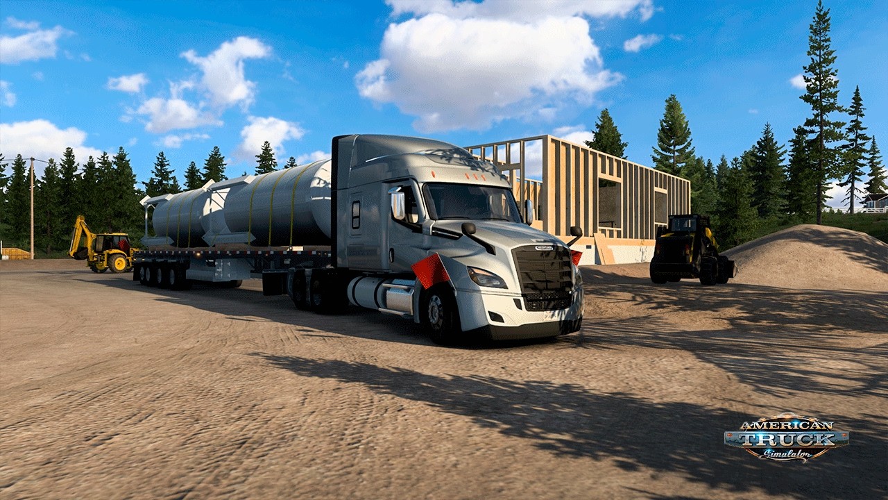 🎮 AMERICAN TRUCK SIMULATOR  | TRANSPORTANDO SILOS DE ALMACENAMIENTO EN PLANA