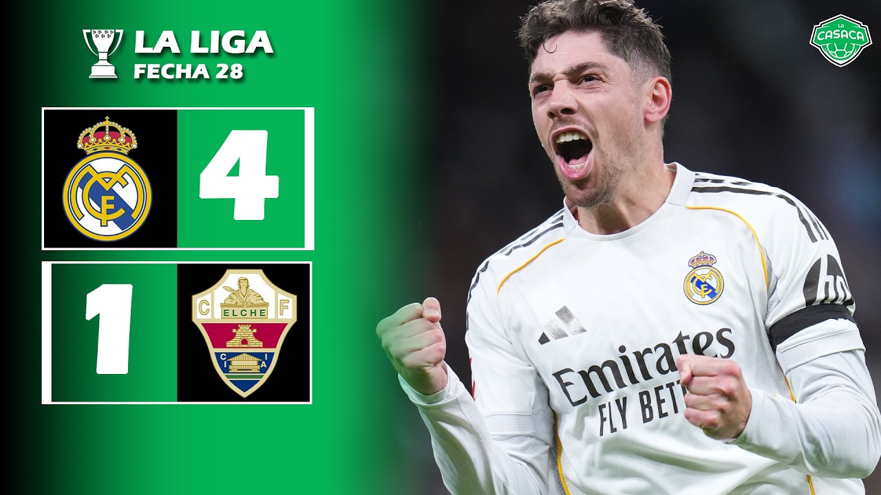 ⚽ Real Madrid vs Elche EN VIVO - La Liga de España - Jornada 28 🏆 La Casaca Fútbol