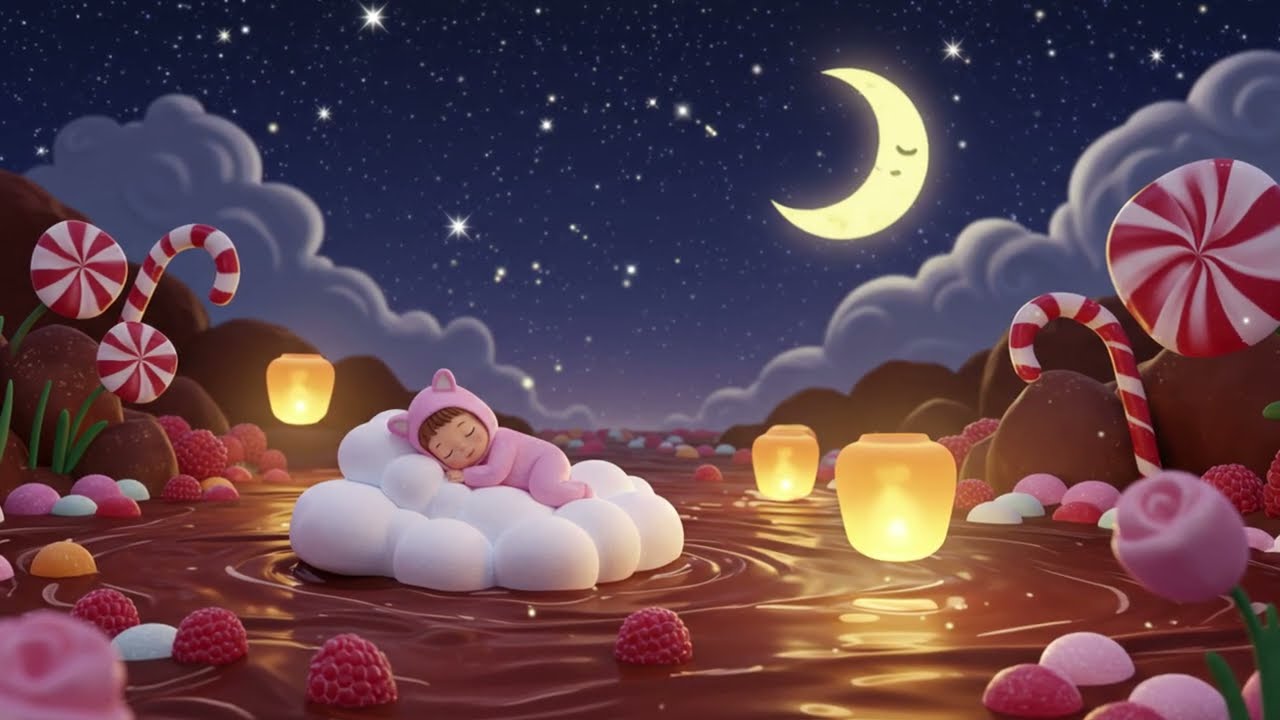 Dreamy Chocolate River Ride 🍫 | A Sweet Lullaby for Sleepy Little Ones 🎵