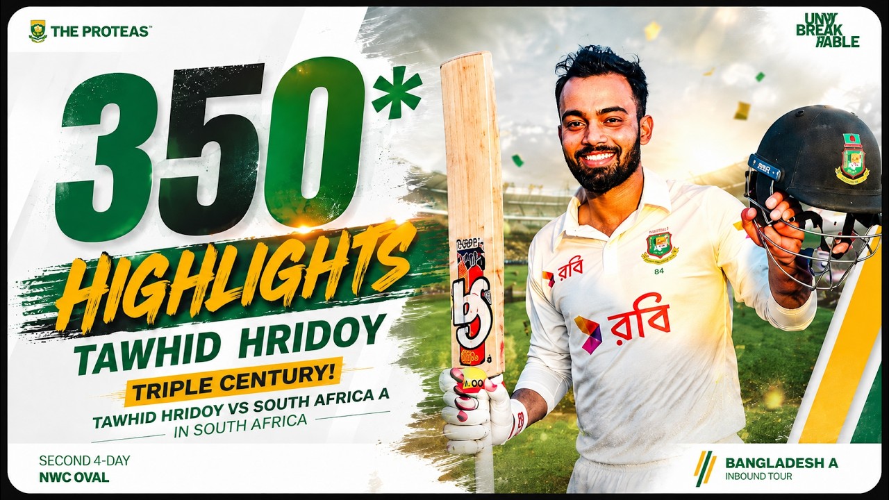Highlights - SA A Men vs Bangladesh A Men - Second 4-Day Match - Day 4  from NWC Oval ,Potchefstroom