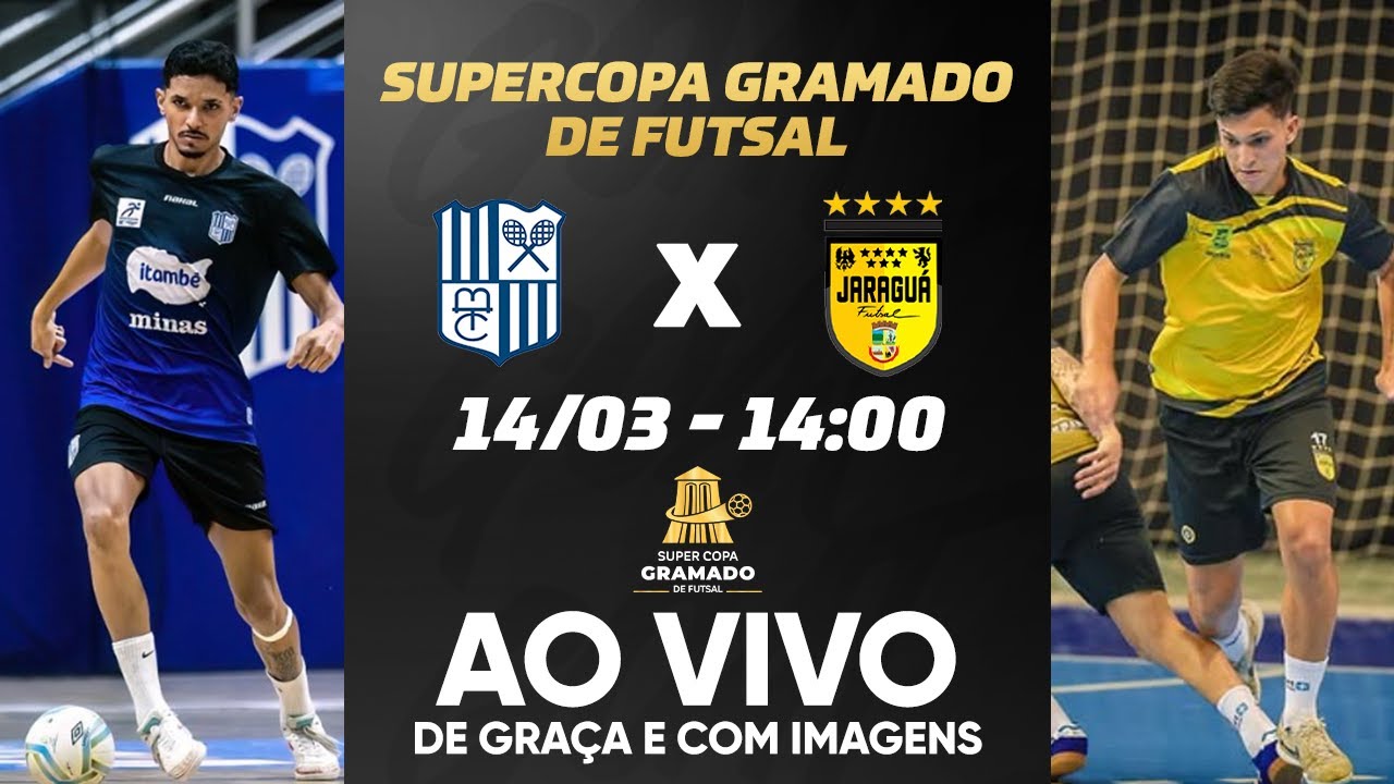 MINAS TÊNIS X JARAGUÁ | SUPERCOPA GRAMADO DE FUTSAL 2025 | AO VIVO E COM IMAGENS
