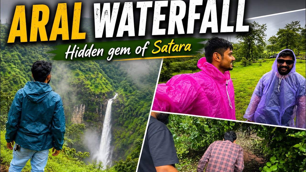 🌿  ARAL Waterfall & Bharsakhale Village |Unexplored Satara |Patan 