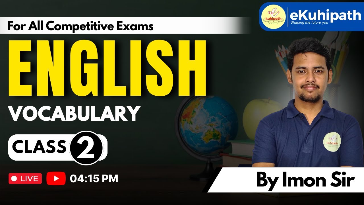 Vocabulary Class 2 | For All Competitive Exams #adre #assamdirectrecruitment #englishgrammar