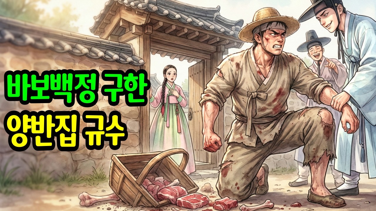 양반집처녀 가문이 멸문지화 당하자 바보백정이 보여준 소름 돋는 반전    야담 ㅣ설화 ㅣ민담 ㅣ전설ㅣ옛날이야기 ㅣ오디오북