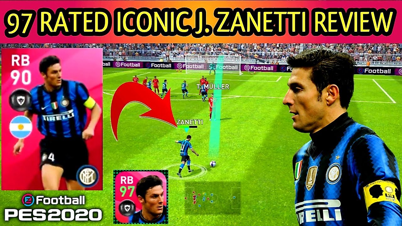 ICONIC J. ZANETTI REVIEW PES 2020 | PES 2020 MOBILE | PES TIPS WORLD |