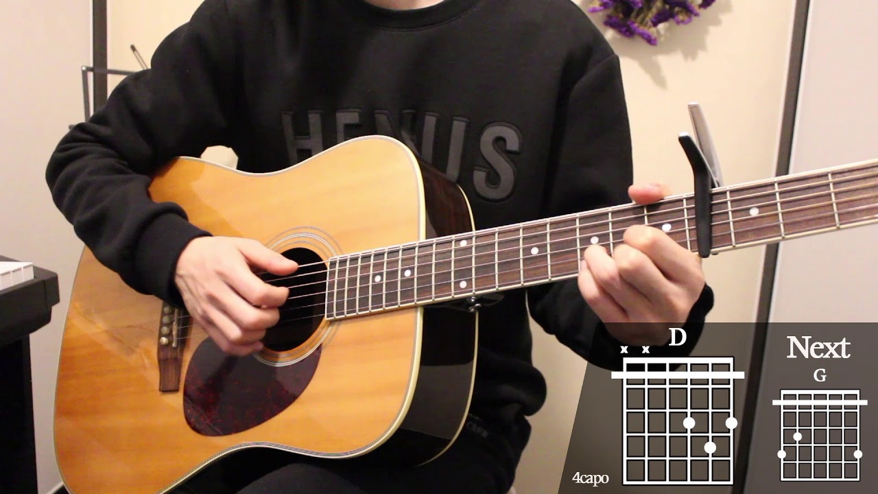 Written In The Sand - Old Dominion Guitar Cover for Beginner Playing by [Musicdrawing]
