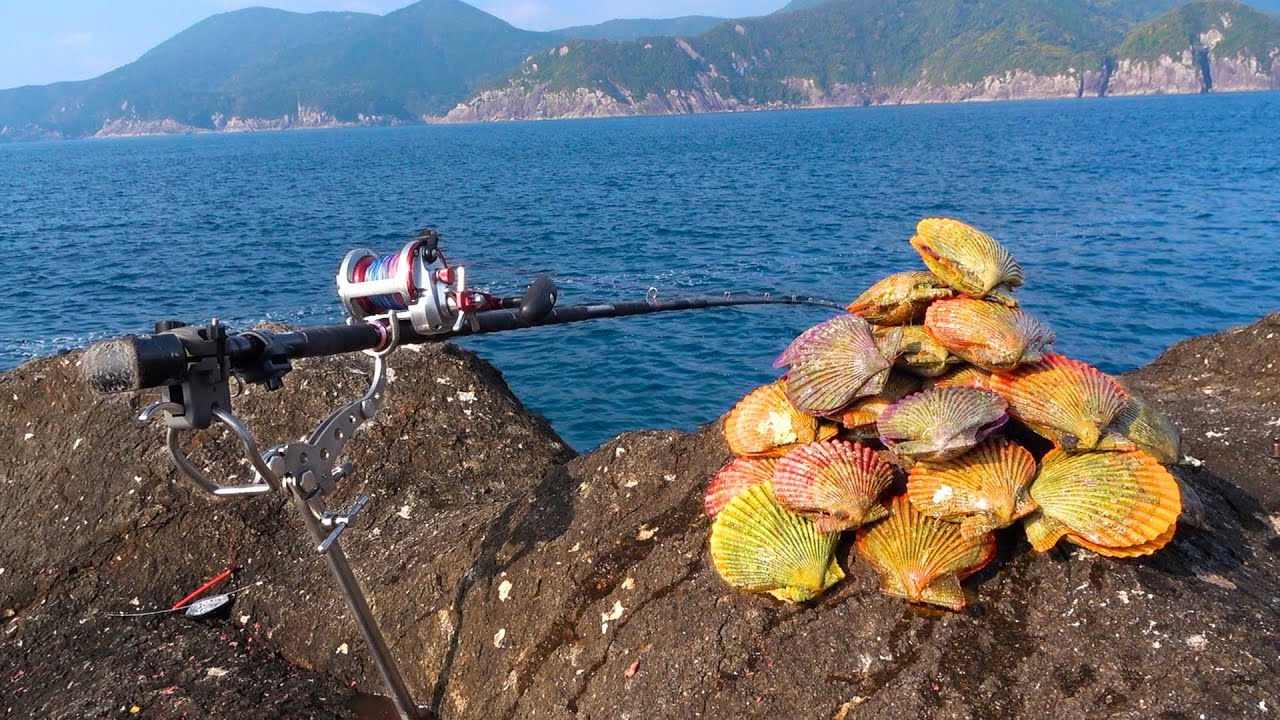 大量のカラフル貝でクエ、イシダイ大物を狙う！【上五島のSランク沖磯で３０時間 釣り生活#4】