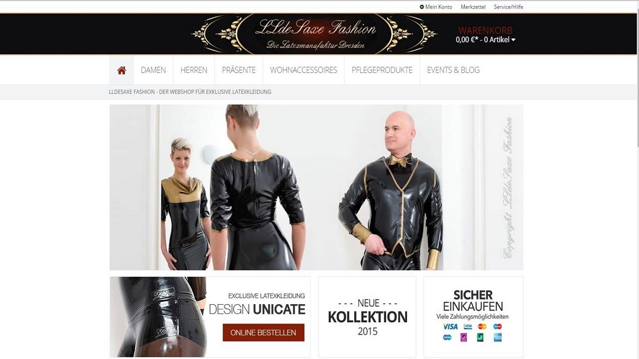Latex Modenschau 2015 von LLdeSaxe Fashion auf der BoFeWo