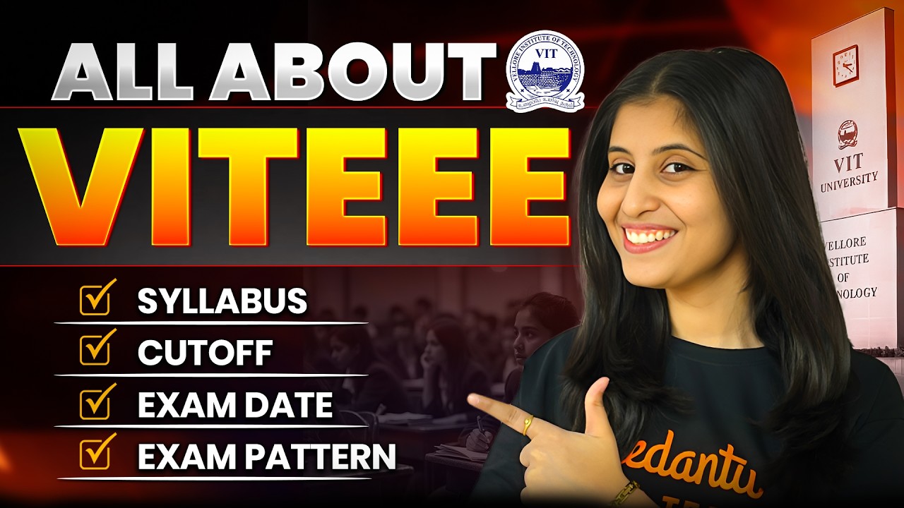 VITEEE 2026 Complete Guide | Syllabus, Cutoff, Exam Date & Pattern Explained | Siona mam